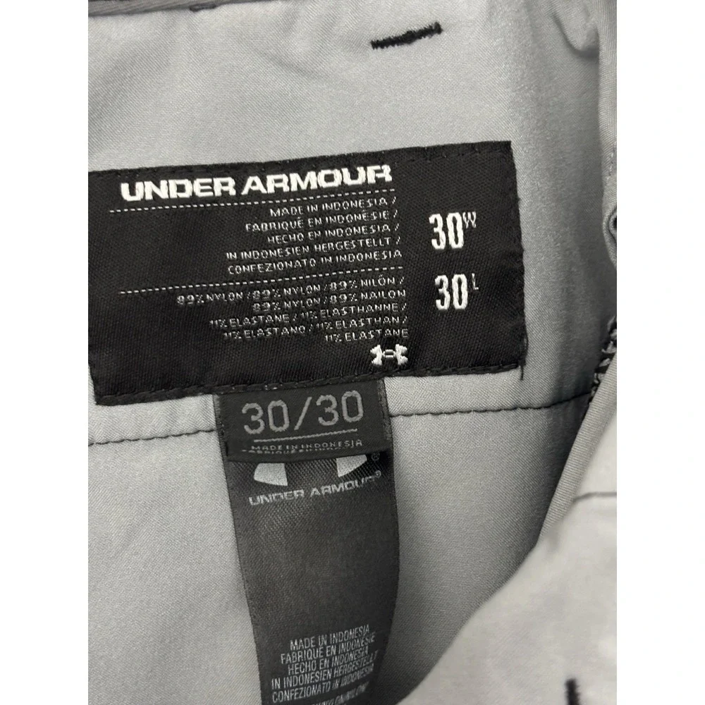 Under Armour Golf Pants Mens 30x30 Black‎ Stretch Performance 0677